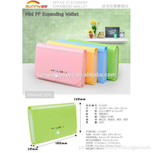 custom colorful A4 size paper pp lock briefcase, carrying case